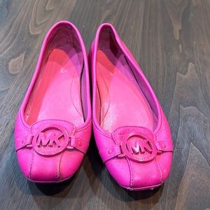 HOT PINK MK flats
